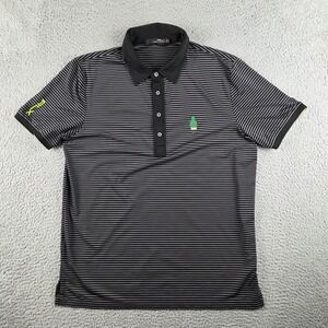 RLX Ralph Lauren Shirt Mens XL Black Striped Pine Valley Golf Club Polo